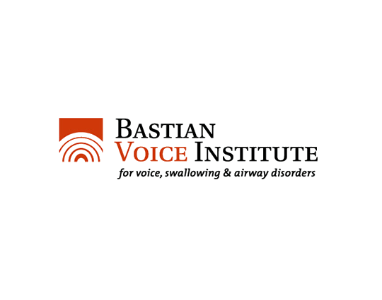 medical corporate identity logo bastian voice black orange throat