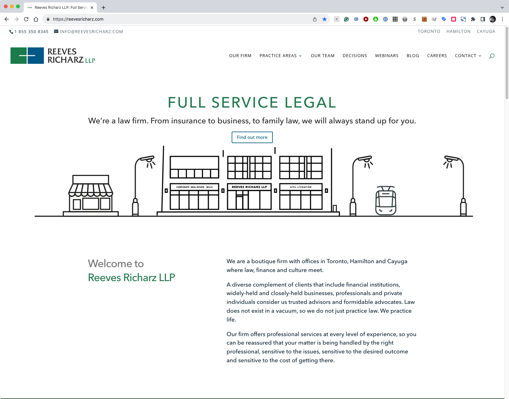 lawfirm web development + branding reeves richarz